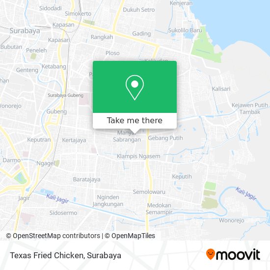 Texas Fried Chicken map