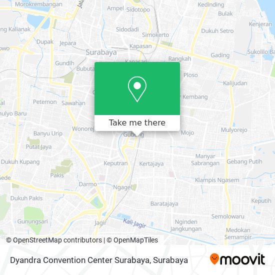Dyandra Convention Center Surabaya map