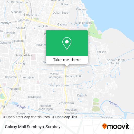 Galaxy Mall Surabaya map