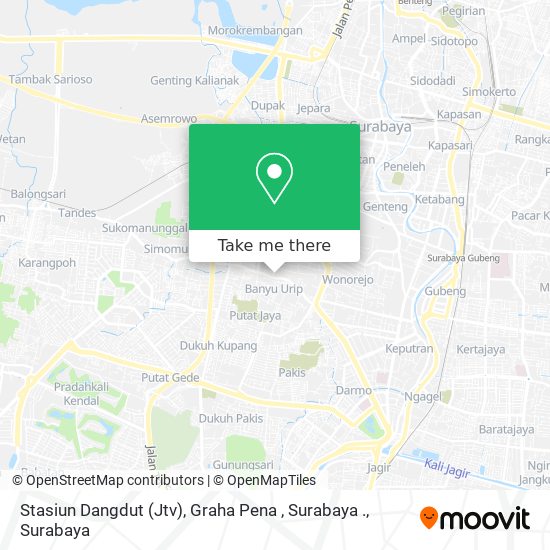 Stasiun Dangdut (Jtv), Graha Pena , Surabaya . map