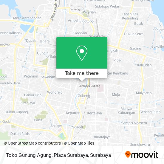 Toko Gunung Agung, Plaza Surabaya map