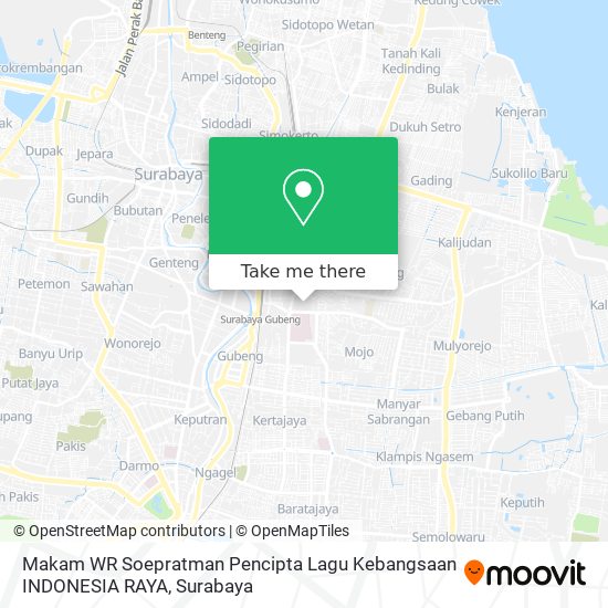 Makam WR Soepratman Pencipta Lagu Kebangsaan INDONESIA RAYA map