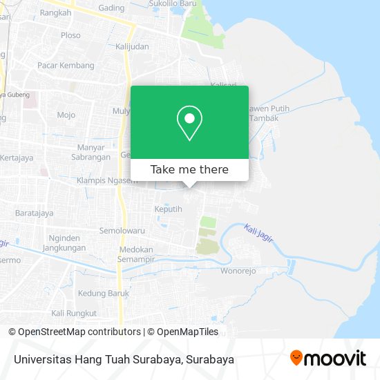 Universitas Hang Tuah Surabaya map