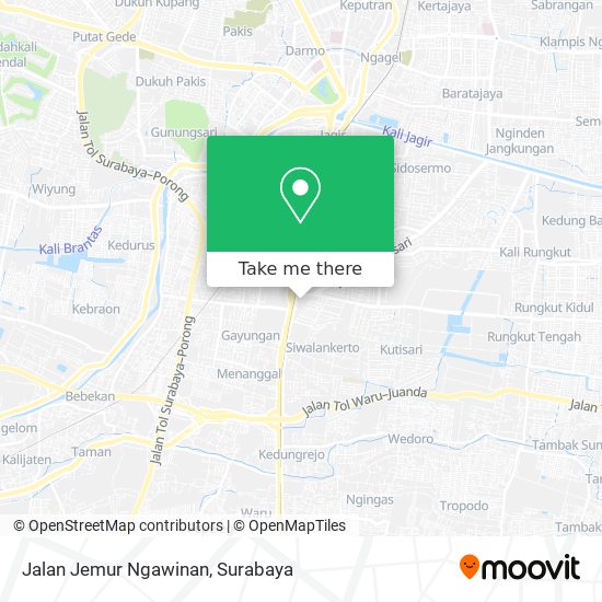 Jalan Jemur Ngawinan map