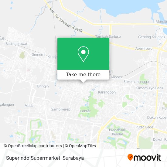 Superindo Supermarket map