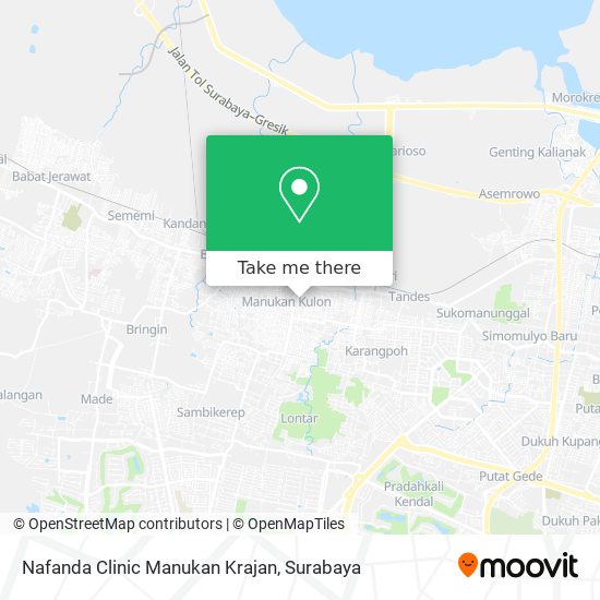Nafanda Clinic Manukan Krajan map