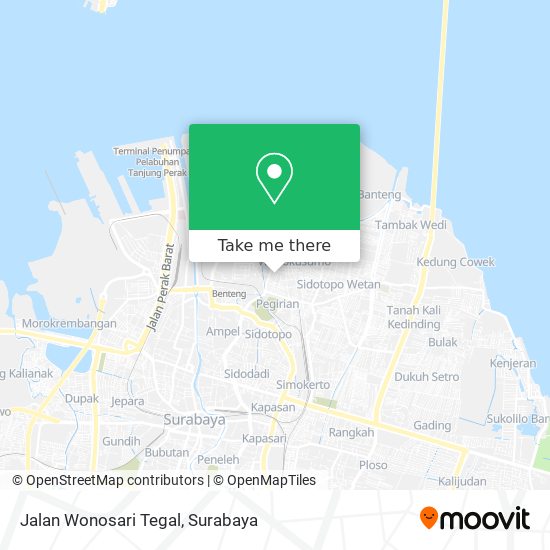 Jalan Wonosari Tegal map