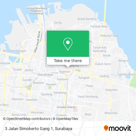 3 Jalan Simokerto Gang 1 map