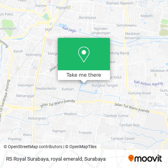 RS Royal Surabaya, royal emerald map