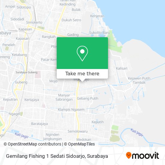 Gemilang Fishing 1 Sedati Sidoarjo map