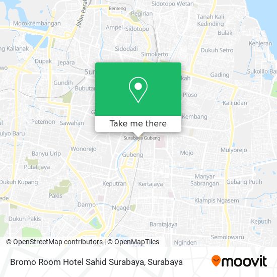 Bromo Room Hotel Sahid Surabaya map
