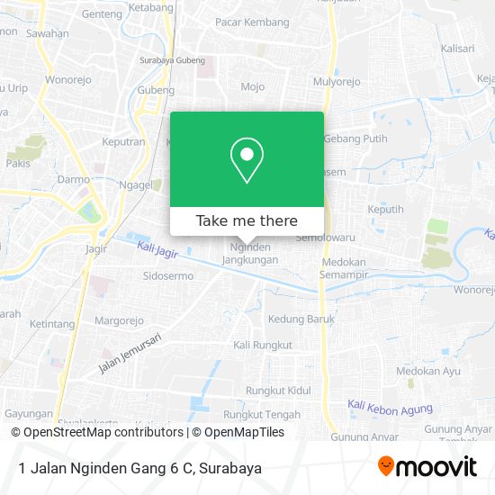 1 Jalan Nginden Gang 6 C map