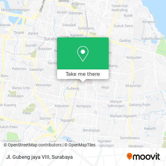 Jl. Gubeng jaya VIII map