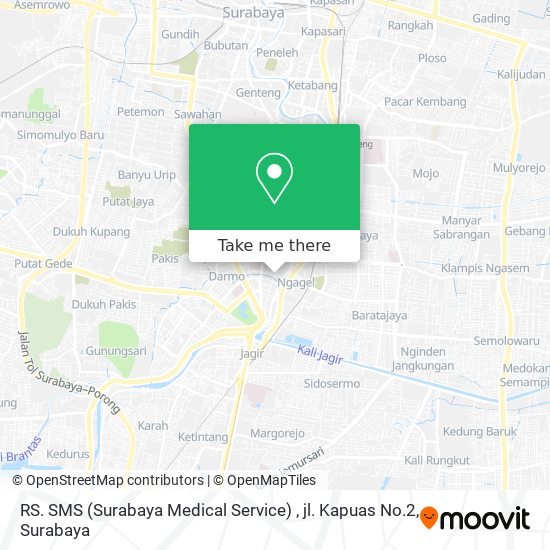 RS. SMS (Surabaya Medical Service) , jl. Kapuas No.2 map