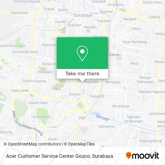 Acer Customer Service Center Gozco map