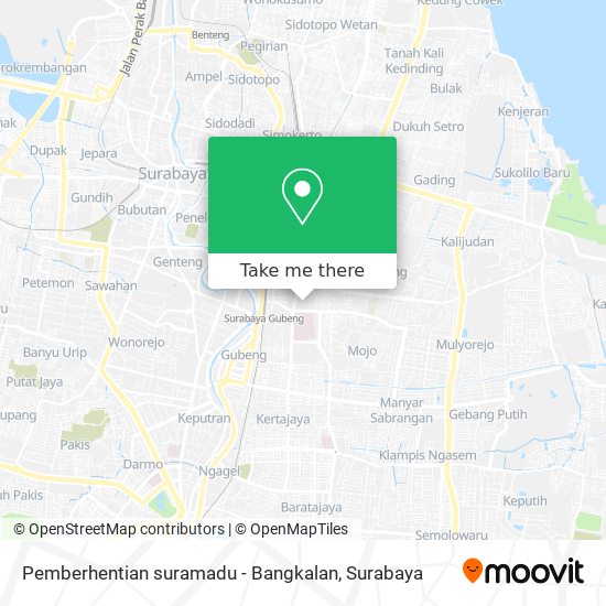 Pemberhentian suramadu - Bangkalan map