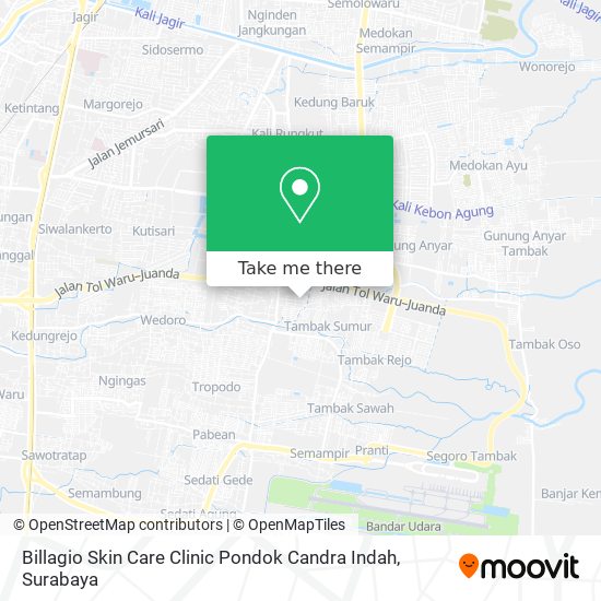 Billagio Skin Care Clinic Pondok Candra Indah map