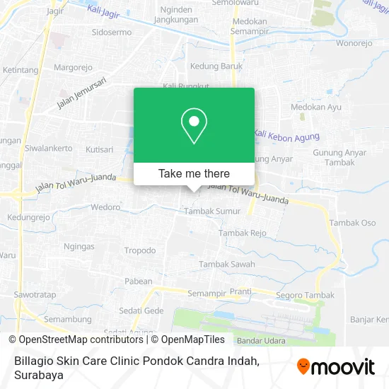 Billagio Skin Care Clinic Pondok Candra Indah map