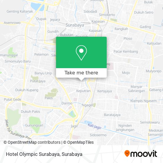 Hotel Olympic Surabaya map