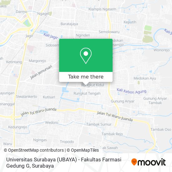 Universitas Surabaya (UBAYA) - Fakultas Farmasi Gedung G map