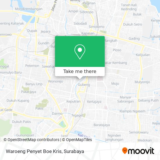 Waroeng Penyet Boe Kris map
