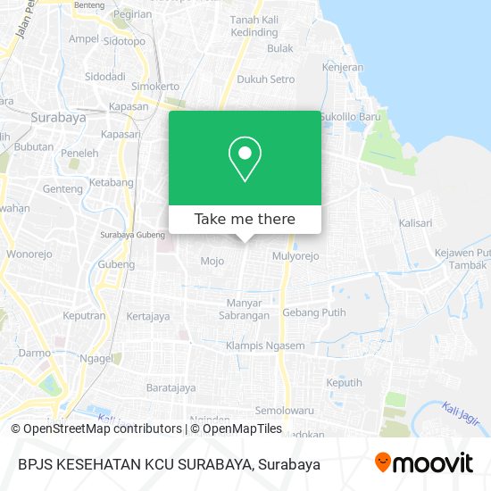 BPJS KESEHATAN KCU SURABAYA map