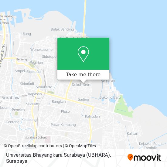 Universitas Bhayangkara Surabaya (UBHARA) map