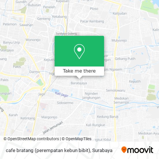 cafe bratang (perempatan kebun bibit) map