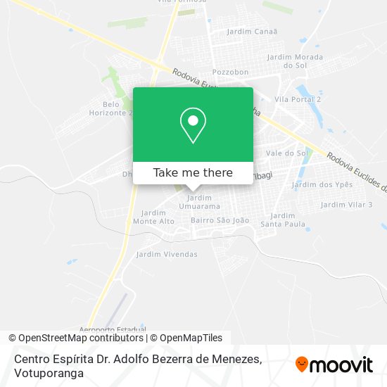 Mapa Centro Espírita Dr. Adolfo Bezerra de Menezes