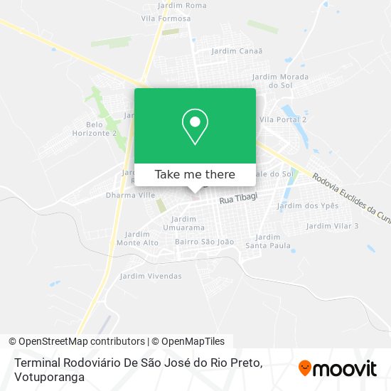 Mapa Terminal Rodoviário De São José do Rio Preto