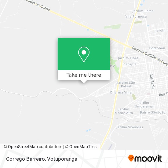 Córrego Barreiro map