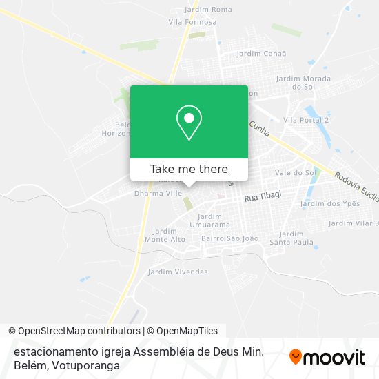 estacionamento igreja Assembléia de Deus Min. Belém map