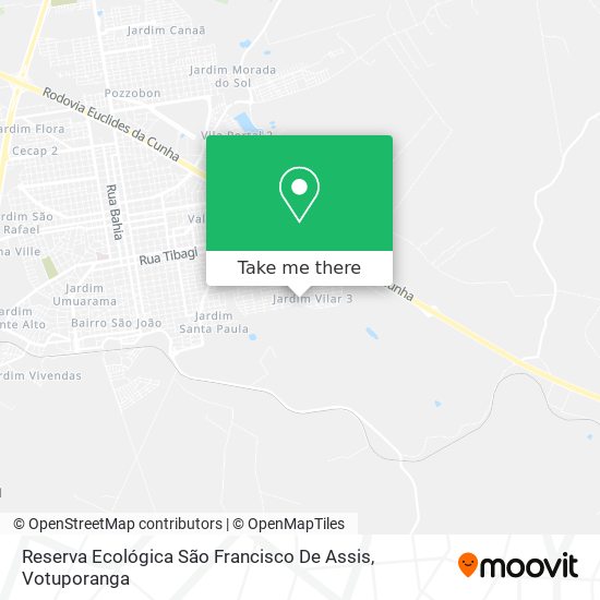 Mapa Reserva Ecológica São Francisco De Assis