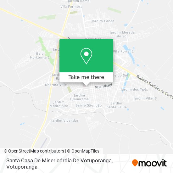 Santa Casa De Misericórdia De Votuporanga map