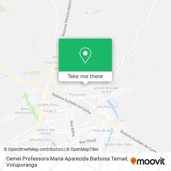 Mapa Cemei Professora Maria Aparecida Barbosa Terruel