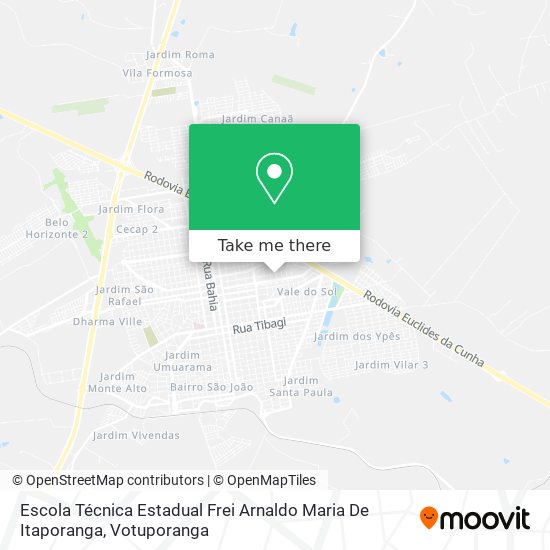 Escola Técnica Estadual Frei Arnaldo Maria De Itaporanga map