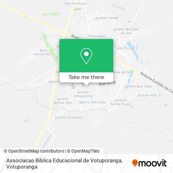 Mapa Associacao Biblica Educacional de Votuporanga