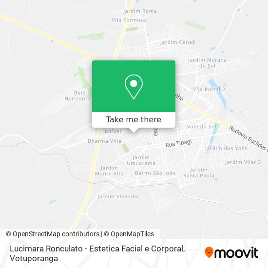 Mapa Lucimara Ronculato - Estetica Facial e Corporal