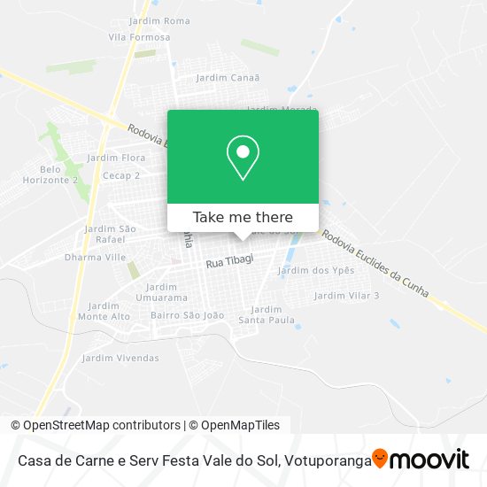 Casa de Carne e Serv Festa Vale do Sol map