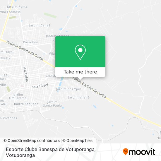 Mapa Esporte Clube Banespa de Votuporanga
