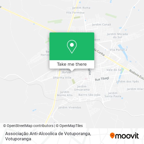 Mapa Associação Anti-Alcoolica de Votuporanga