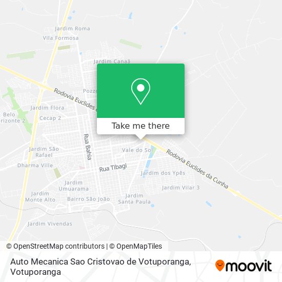 Auto Mecanica Sao Cristovao de Votuporanga map