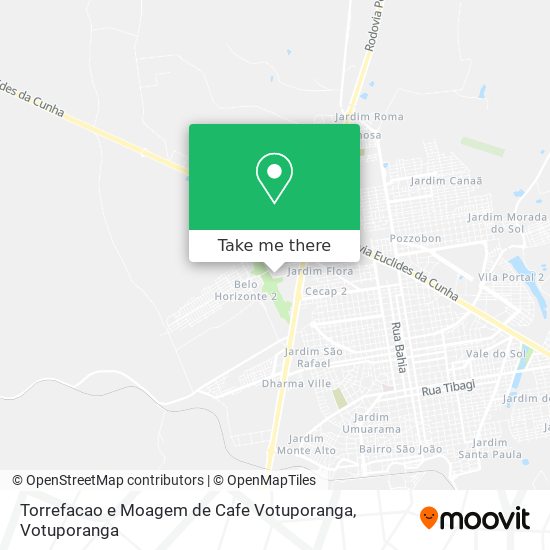 Mapa Torrefacao e Moagem de Cafe Votuporanga