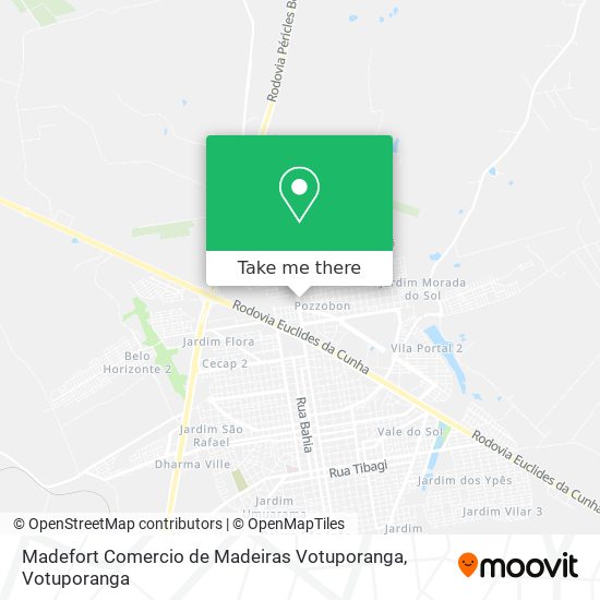 Madefort Comercio de Madeiras Votuporanga map