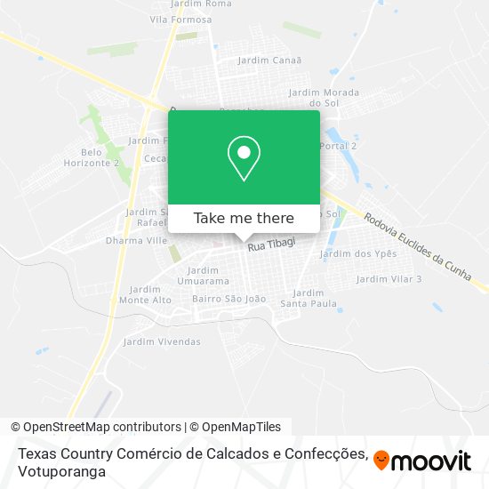 Texas Country Comércio de Calcados e Confecções map
