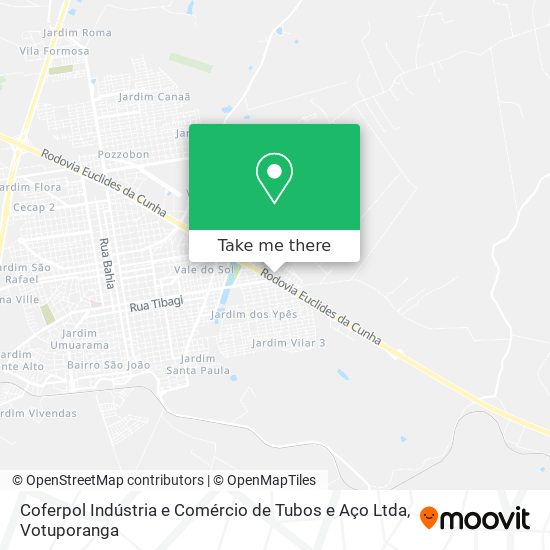 Coferpol Indústria e Comércio de Tubos e Aço Ltda map