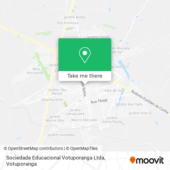 Mapa Sociedade Educacional Votuporanga Ltda