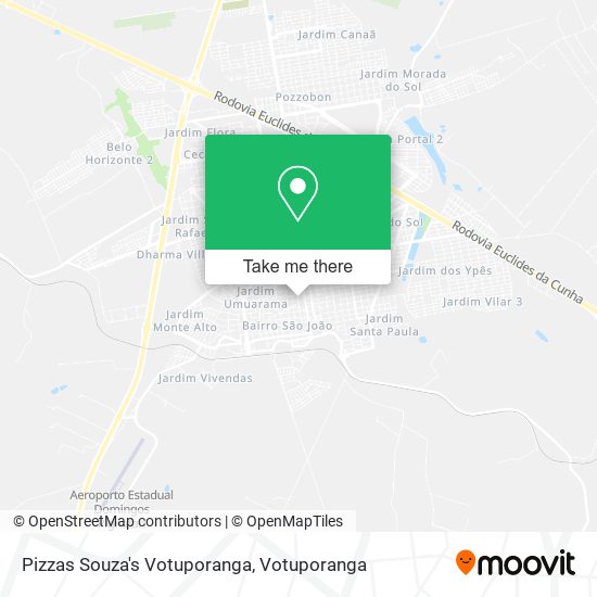 Mapa Pizzas Souza's Votuporanga
