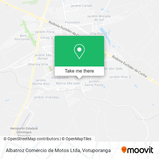 Mapa Albatroz Comércio de Motos Ltda