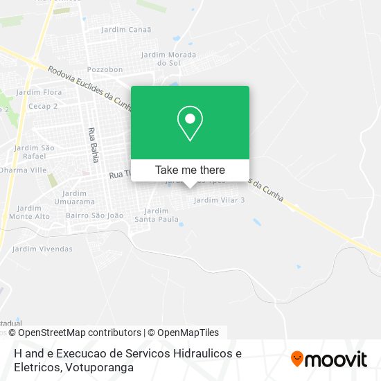H and e Execucao de Servicos Hidraulicos e Eletricos map